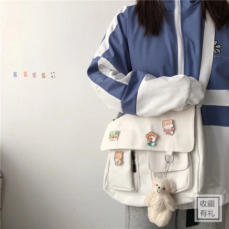 Canvas Small Bag Harajuku Diagonal Bag