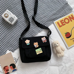Canvas Small Bag Female Japanese Harajuku Diagonal Bag Wild Student