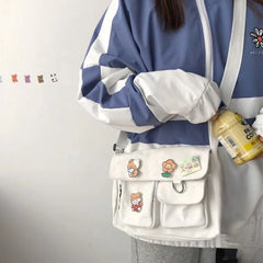 Canvas Small Bag Harajuku Diagonal Bag