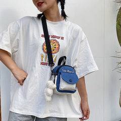 Harajuku Diagonal Bag for Girls, Wild Student Shoulder Bag, Messenger Bag