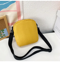 Canvas Women Small Crossbody Bag Casual Girls Messenger Bags