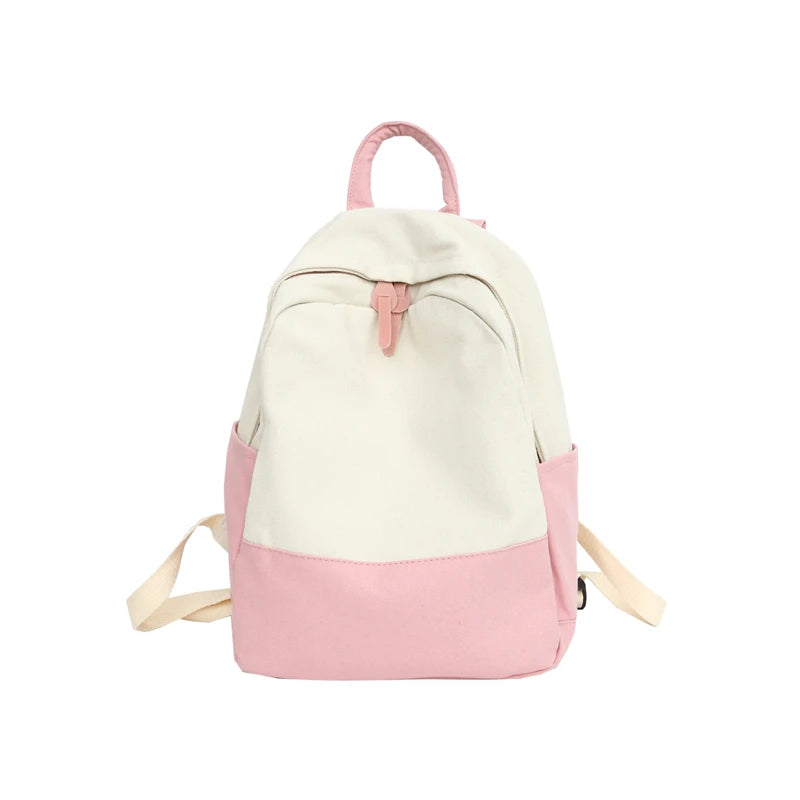 Canvas Backpack for Girls Travel School Luggage B-001