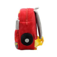 3D Fire Truck Kids School Bag Plush Gift for Toddler Children Backpacks