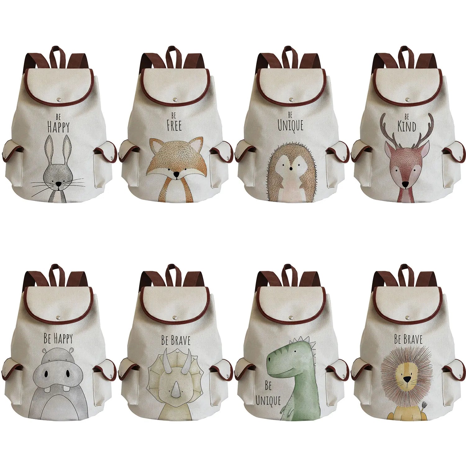 Fox Elephant School Bags For Teens Large Capacity Backpack