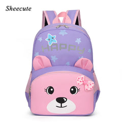 Kids Cartoon Backpack Large Capacity School Bags Boys Girls Bookbag