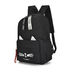Cat Ears School Bags for Teenage Girls Nylon Backpack Schoolbag