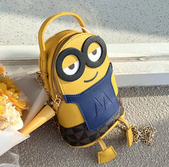 Cartoon Character Leather Shoulder Bag for Women