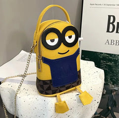 Cartoon Character Leather Shoulder Bag for Women