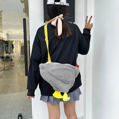 Funny Hen Plush Bag Cartoon Chicken Crossbody Satchel