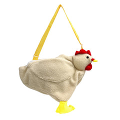 Funny Hen Plush Bag Cartoon Chicken Crossbody Satchel
