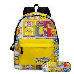 Eevee Cartoon Children School Bag Shoulder Bags Casual Canvas Backpack
