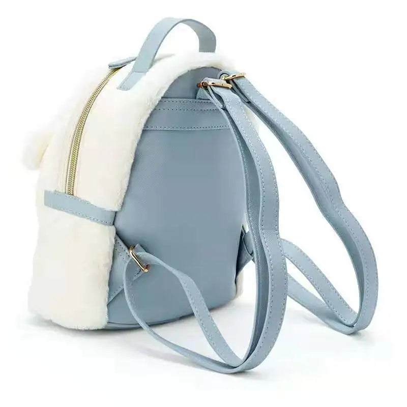 Cinnamorol Fluffy Plush Melody Storage Bag Kids School Bag