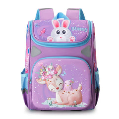 Deer Girls School Bags Princess Purple Backpacks for Kids