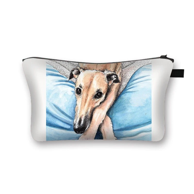Cartoon Dog Woman Cosmetic Bag Lady Makeup Bags Girl Cosmetic Case