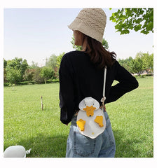 Duck Ladies Shoulder Bag Crossbody Bag for Women PU Leather Messenger Bag
