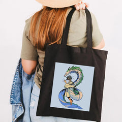 Totoro Girl Anime Manga Reusable Shopping Bag Women Canvas Tote Bags