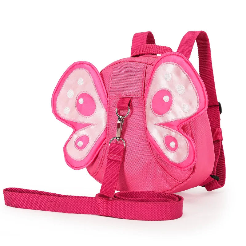Kids Butterfly Wings Anti-lost Backpack Mini School Bag