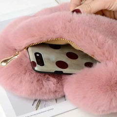 Loving Heart Plush Chain Shoulder Bag for Women Girls
