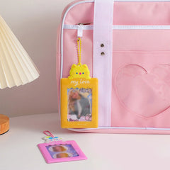 Animal Print Photo Holder Card Case for Students