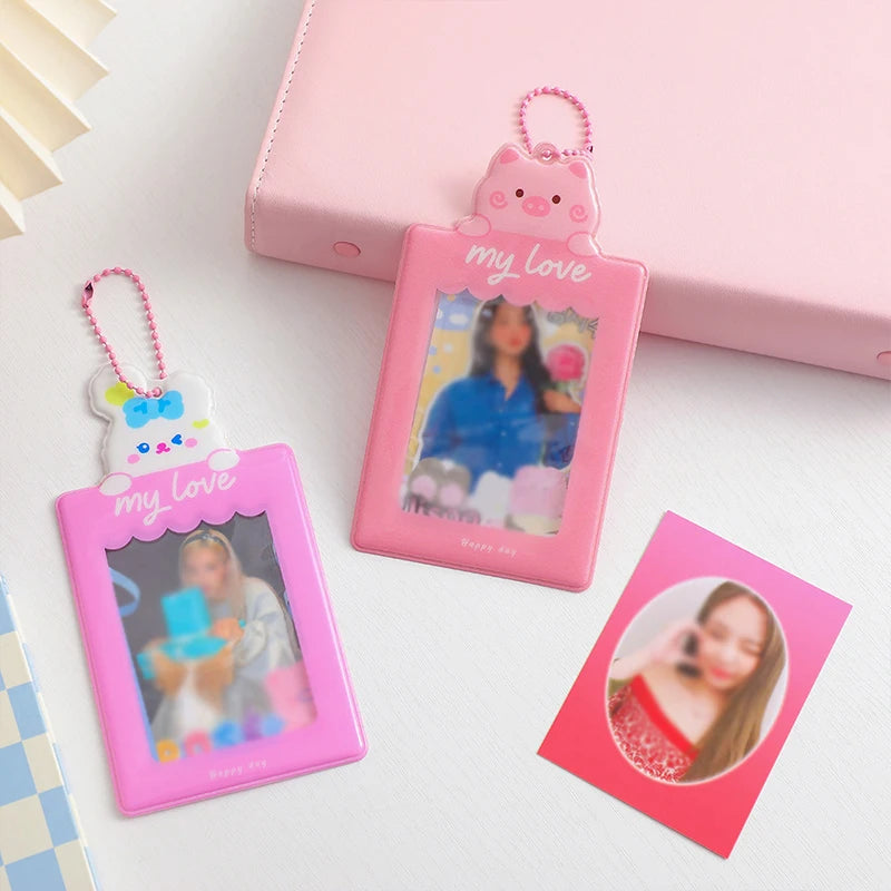 Animal Print Photo Holder Card Case for Students