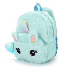 Plush Cartoon Unicorn Kids School Bag for Girls