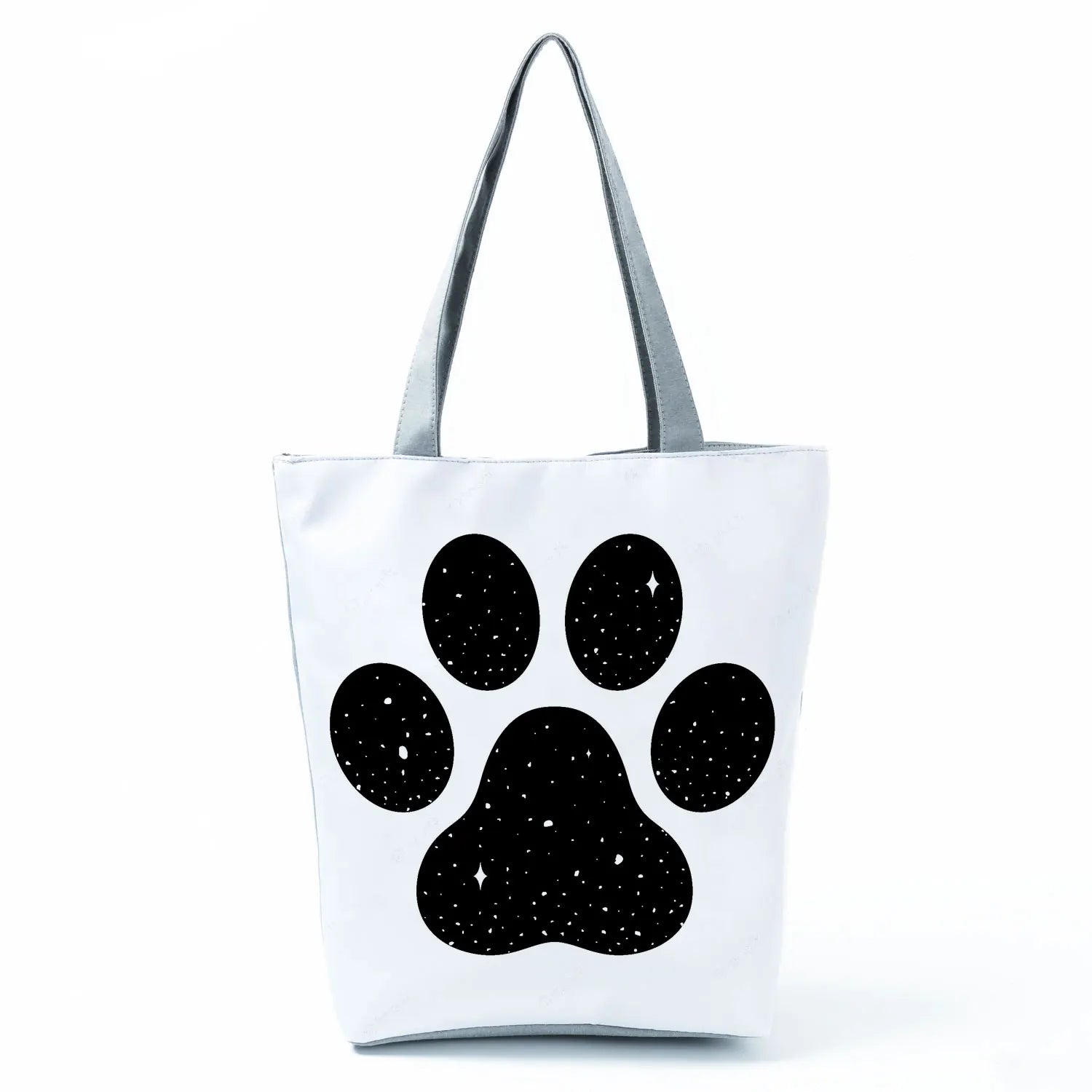 Cat Paw Cartoon Print Tote Bag Outdoor High Capacity Side Bags For Women