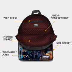 Cat Printed School Bags Girls Boys Animal Backpack Teenagers
