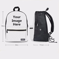 Cat Printed School Bags Girls Boys Animal Backpack Teenagers