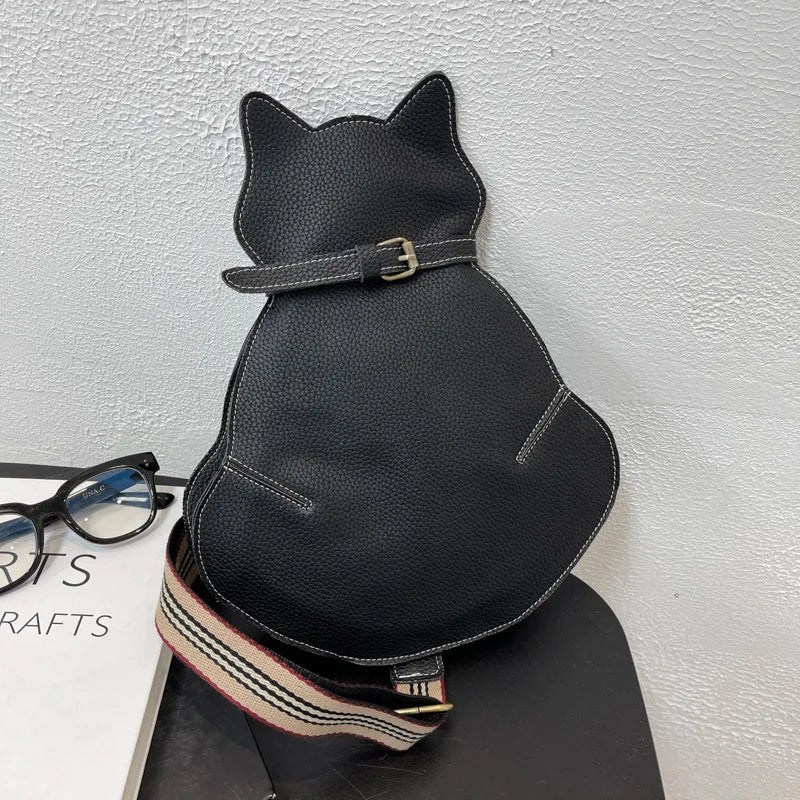 Cat Shoulder Bag Women's Casual Cartoon Crossbody Bag Handbag