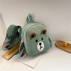 3D Cartoon Animal Plush Kids Backpack Kindergarten Boys Girls Schoolbags