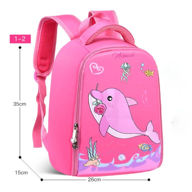 Cartoon School Backpack for Kids, Toddler Kindergarten Mochila
