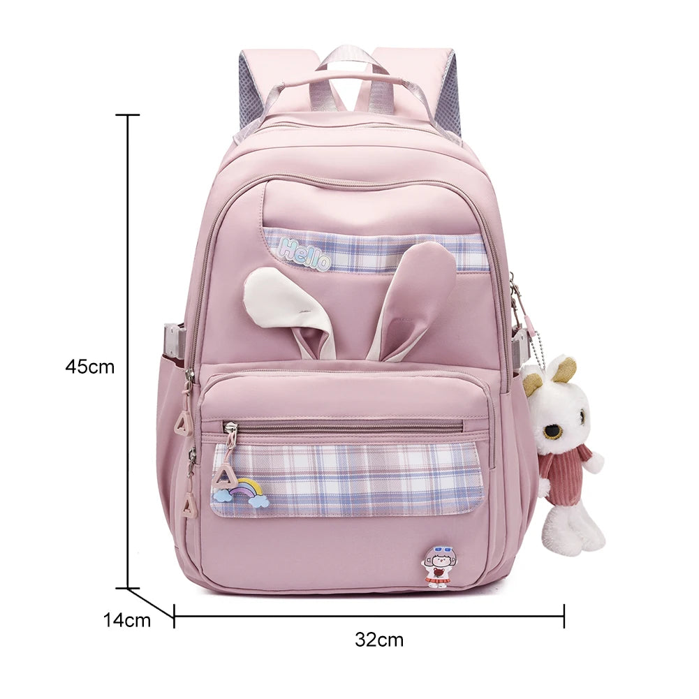Women Nylon Backpack Large-capacity School Bags