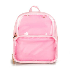Clear Transparent Women Backpack PVC Jelly Student Schoolbags Teenage Girls Bags