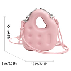 Embossed PU Leather Crossbody Mini Bag for Women