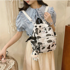 Cow Backpack with Pendants - Small Daypack