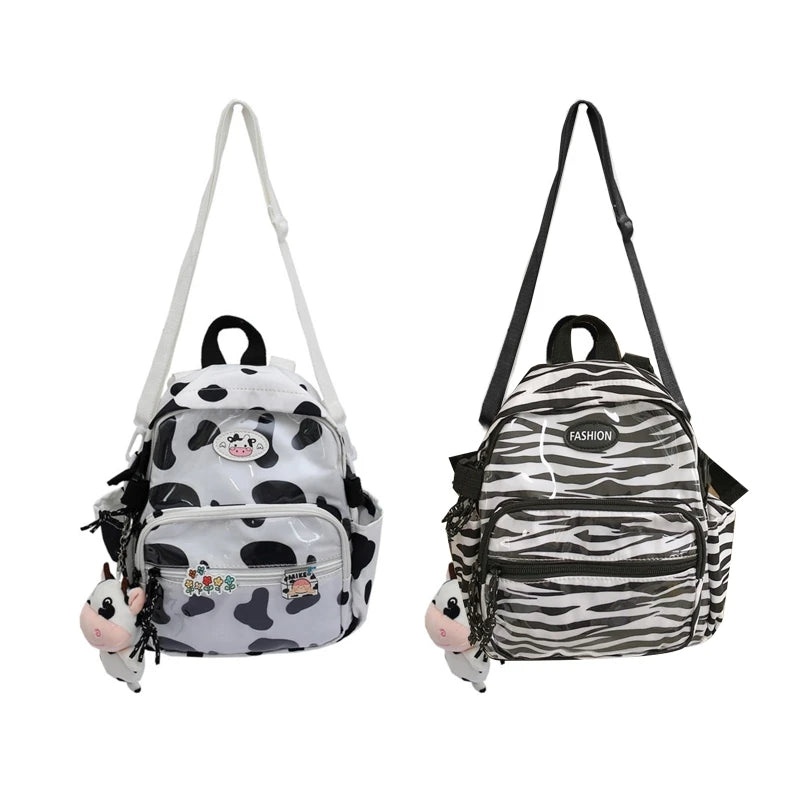 Cow Backpack with Pendants - Small Daypack