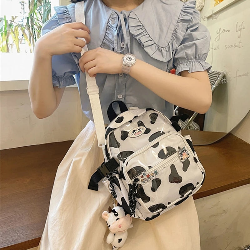 Cow Backpack with Pendants - Small Daypack