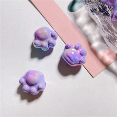 Colorful Cat Claw Hair Ornament Round Beads Bracelet Chain DIY Kit