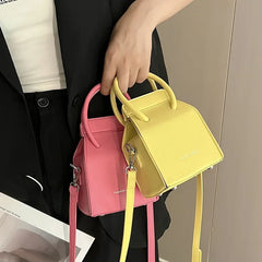 Box Bucket Handbags 202 Women Clutch Lady Bag Short Handle Tote Bolsas