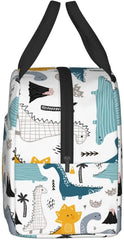Dinosaur Lunch Box - Insulated Lunch Bags for Kids Women