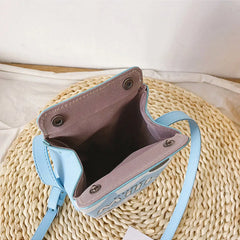 Milk Cartoon Printing Shoulder Bag Women Coin Phone Purses