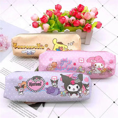 Elementary Students' Pencil Bag Clow M Pom Pom Purin Zipper Stationery B