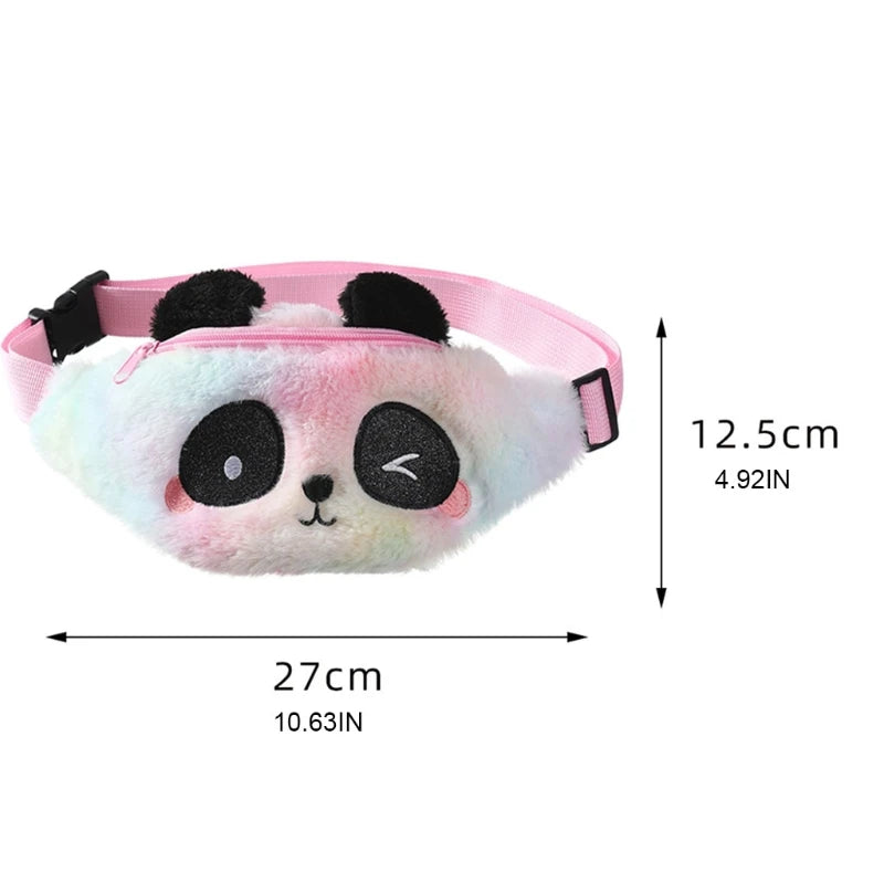 Fluffy Waist Bag for Girls Plush Fanny Pack Chest Bag Kids
