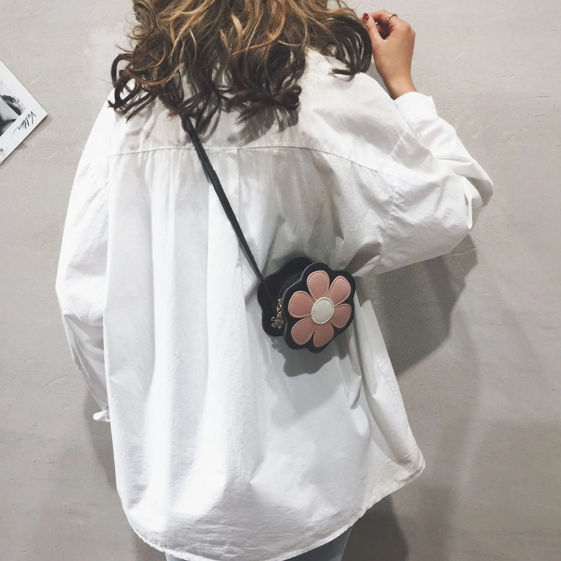 Cartoon Flower Crossbody Bag for Kids Girls