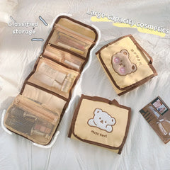 Portable Makeup Organizer Travel Cosmetic Bag Storage Large Capacity