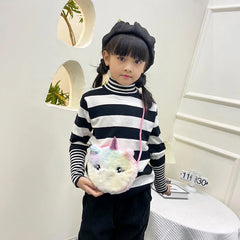 Fox Handbag Girls Shoulder Bag Unicorn Animals Messenger Kids Coin Purse