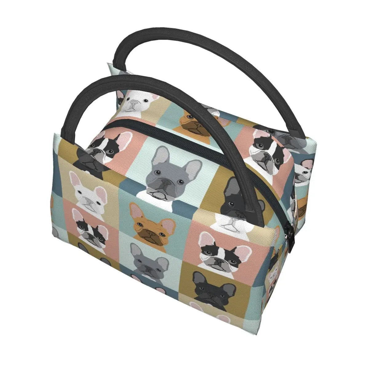 French Bulldog Lunch Bag Insulated Thermal Food Tote Women Kids Picnic Bag