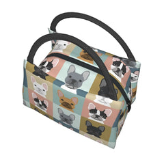 French Bulldog Lunch Bag Insulated Thermal Food Tote Women Kids Picnic Bag