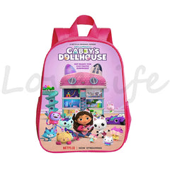 Gabby Cats Schoolbag Dollhouse Backpack Kids Bookbag Girls Bags Mochila
