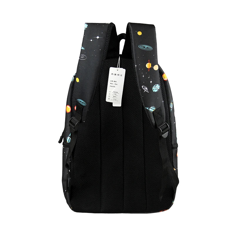 Galaxy Star Sky Backpack Starry Night Women Rucksack Children School Bags